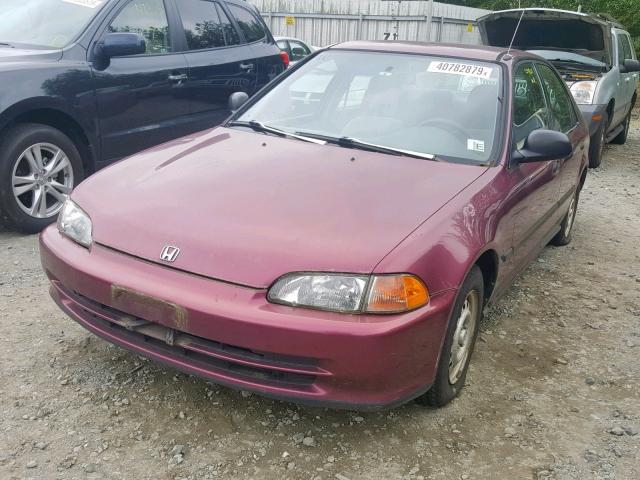 1HGEG854XRL016859 - 1994 HONDA CIVIC DX PURPLE photo 2