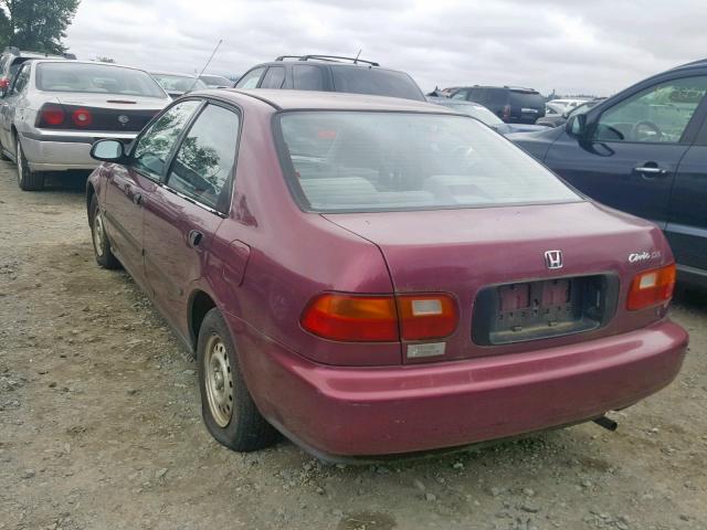 1HGEG854XRL016859 - 1994 HONDA CIVIC DX PURPLE photo 3