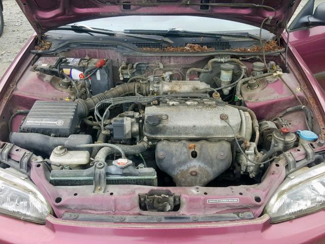 1HGEG854XRL016859 - 1994 HONDA CIVIC DX PURPLE photo 7