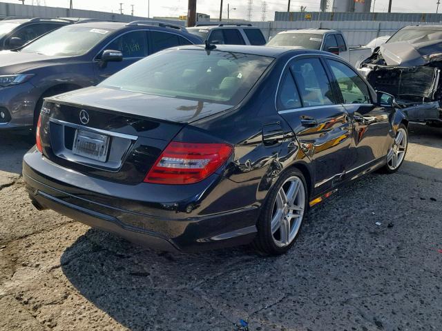 WDDGF4HB6CA725956 - 2012 MERCEDES-BENZ C 250 BLACK photo 4