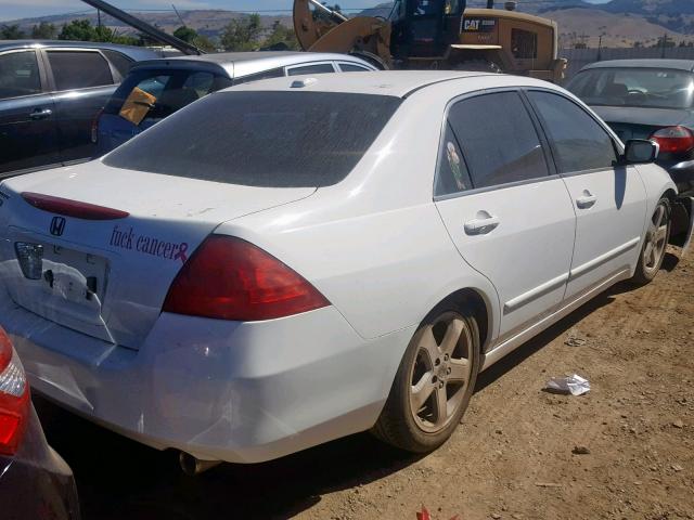 1HGCM65556A011864 - 2006 HONDA ACCORD EX WHITE photo 4