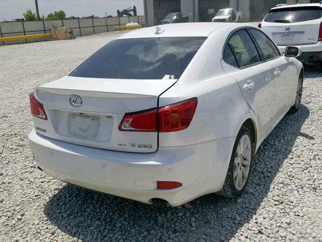 JTHCK262795029439 - 2009 LEXUS IS 250 WHITE photo 4