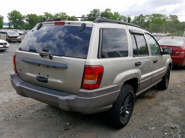 1J4GW48S73C568429 - 2003 JEEP GRAND CHER TAN photo 4