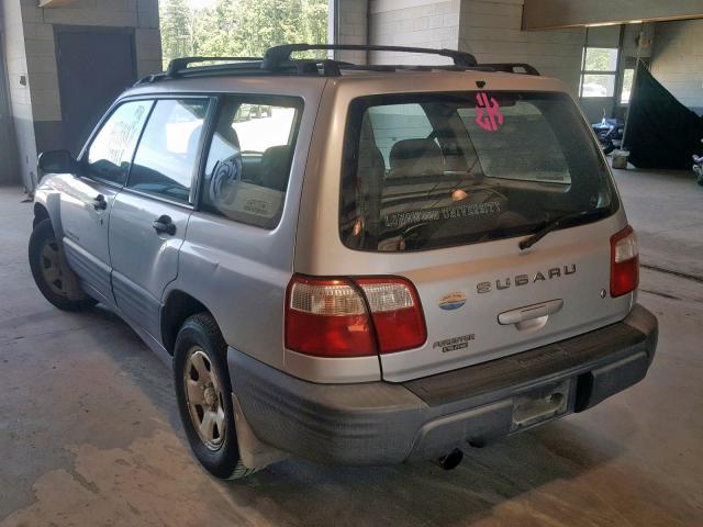 JF1SF63542H712703 - 2002 SUBARU FORESTER L GRAY photo 3