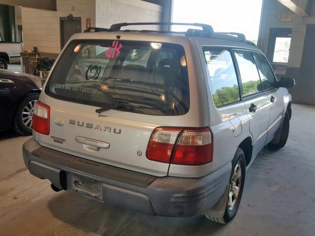 JF1SF63542H712703 - 2002 SUBARU FORESTER L GRAY photo 4