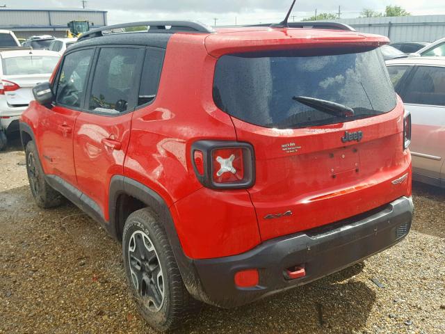 ZACCJBCT0FPB69751 - 2015 JEEP RENEGADE T RED photo 3