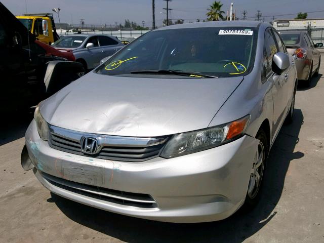 19XFB5F58CE002367 - 2012 HONDA CIVIC NATU SILVER photo 2