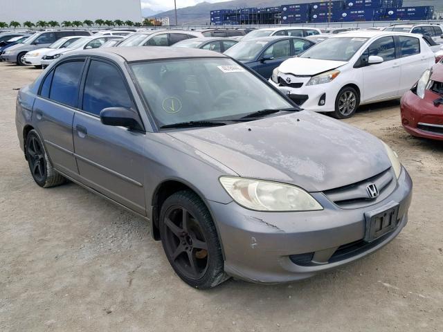 2HGES16475H580724 - 2005 HONDA CIVIC DX SILVER photo 1