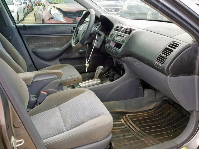 2HGES16475H580724 - 2005 HONDA CIVIC DX SILVER photo 6