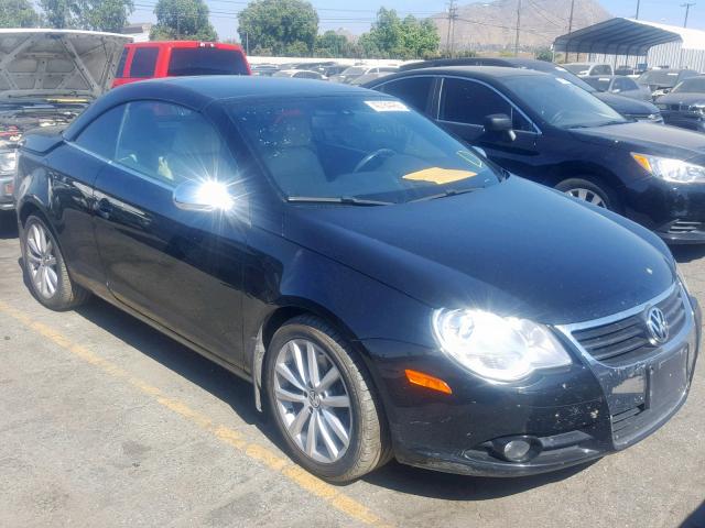 WVWDA71F17V016344 - 2007 VOLKSWAGEN EOS 2.0T S BLACK photo 1