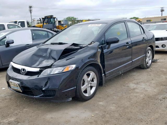 2HGFA16679H312478 - 2009 HONDA CIVIC LX-S შავი ფოტო 2