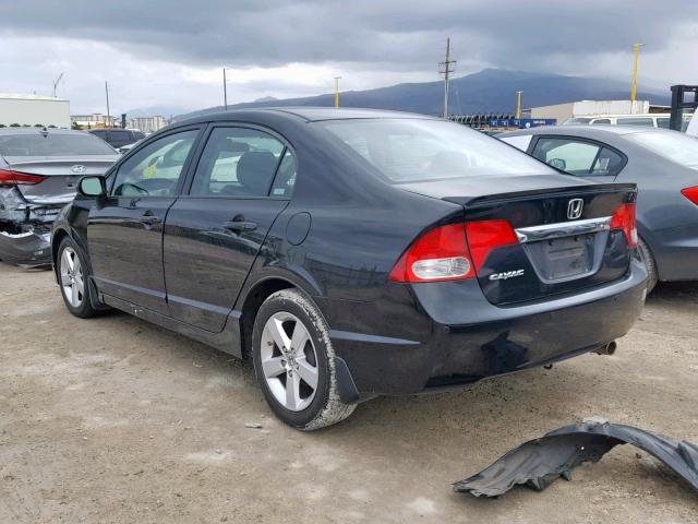 2HGFA16679H312478 - 2009 HONDA CIVIC LX-S შავი ფოტო 3