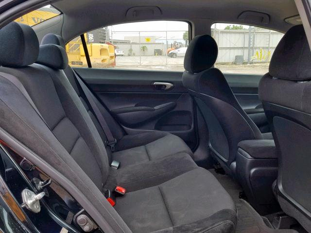 2HGFA16679H312478 - 2009 HONDA CIVIC LX-S შავი ფოტო 6