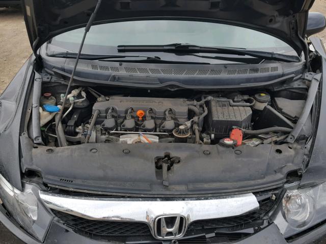 2HGFA16679H312478 - 2009 HONDA CIVIC LX-S შავი ფოტო 7