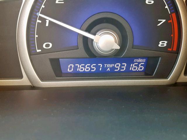 2HGFA16679H312478 - 2009 HONDA CIVIC LX-S შავი ფოტო 8