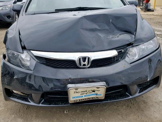 2HGFA16679H312478 - 2009 HONDA CIVIC LX-S შავი ფოტო 9
