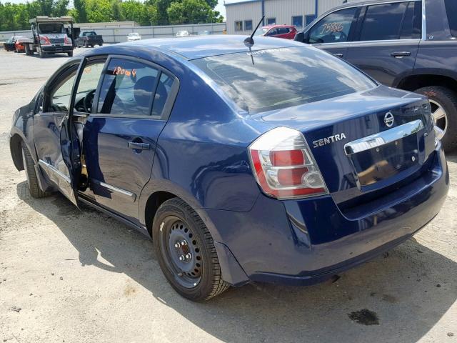 3N1AB6AP7AL600132 - 2010 NISSAN SENTRA 2.0 BLUE photo 3