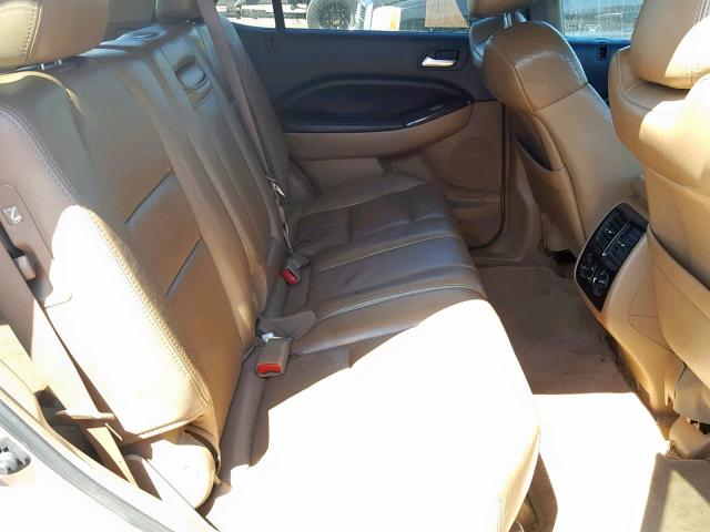 2HNYD18616H518140 - 2006 ACURA MDX TOURIN BEIGE photo 6