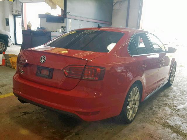 3VW5T7AJ5EM295594 - 2014 VOLKSWAGEN JETTA GLI RED photo 4