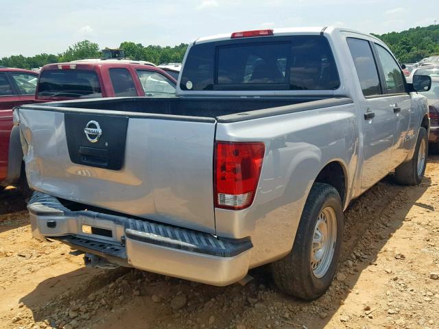 1N6AA0EK7CN320531 - 2012 NISSAN TITAN S SILVER photo 4