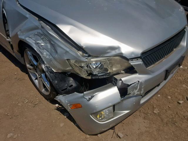 JTHBD182810016956 - 2001 LEXUS IS 300 SILVER photo 9