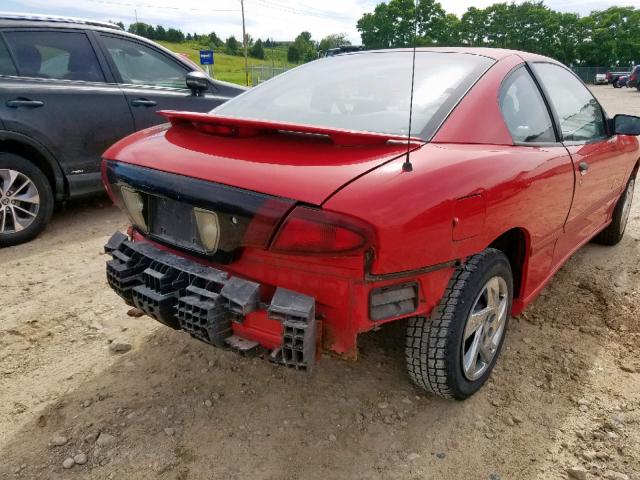 1G2JB1244X7570836 - 1999 PONTIAC SUNFIRE SE RED photo 4