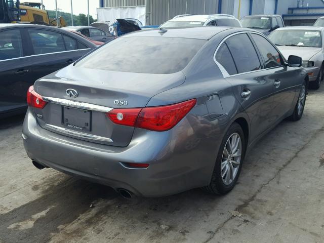 JN1BV7AR6EM688153 - 2014 INFINITI Q50 BASE CHARCOAL photo 4