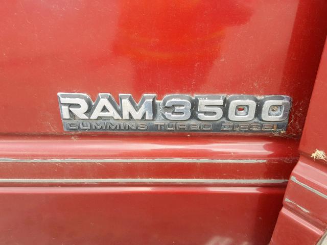 1B6MC36C8SS302238 - 1995 DODGE RAM 3500 RED photo 10