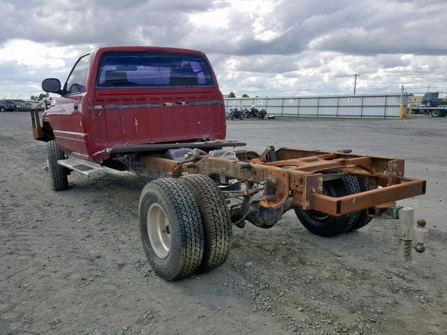 1B6MC36C8SS302238 - 1995 DODGE RAM 3500 RED photo 3