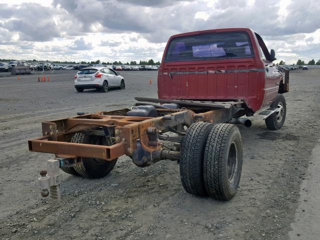 1B6MC36C8SS302238 - 1995 DODGE RAM 3500 RED photo 4