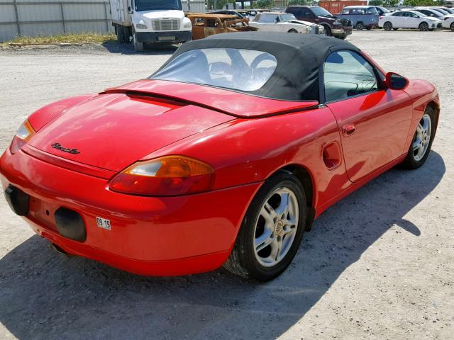 WP0CA2987VS620323 - 1997 PORSCHE BOXSTER RED photo 4