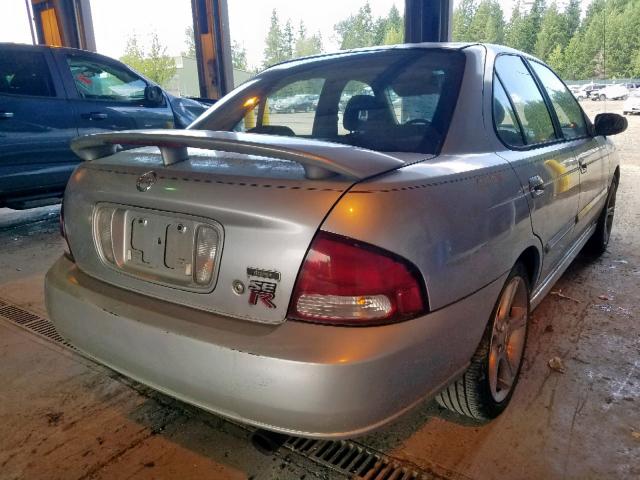 3N1AB51D63L719843 - 2003 NISSAN SENTRA SE- SILVER photo 4