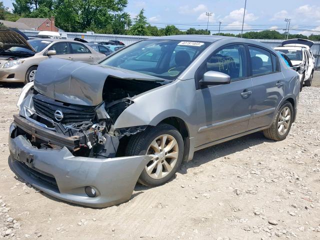 3N1AB6AP4CL758477 - 2012 NISSAN SENTRA 2.0 SILVER photo 2