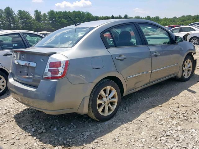 3N1AB6AP4CL758477 - 2012 NISSAN SENTRA 2.0 SILVER photo 4