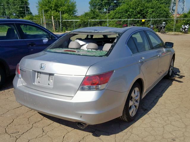 JHMCP26818C064817 - 2008 HONDA ACCORD EXL SILVER photo 4