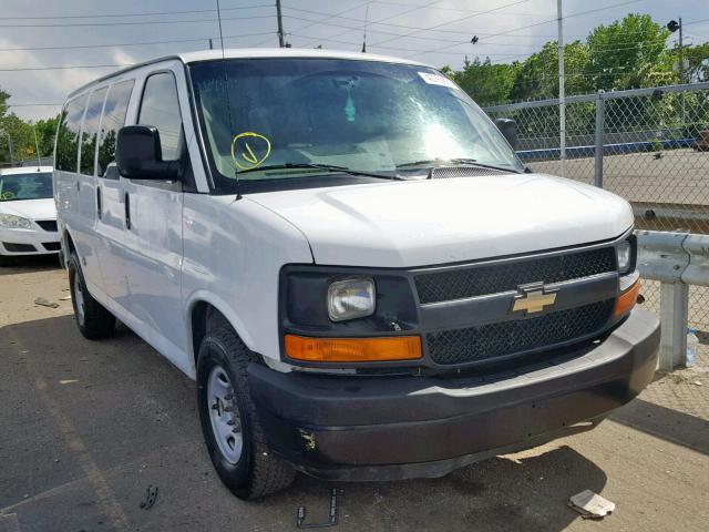 1GNZGXFA4D1183342 - 2013 CHEVROLET EXPRESS G3 WHITE photo 1