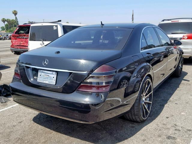 WDDNG71X07A079900 - 2007 MERCEDES-BENZ S 550 BLACK photo 4