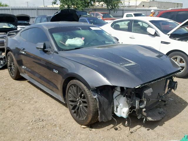 1FA6P8CFXJ5154410 - 2018 FORD MUSTANG GT CHARCOAL photo 1