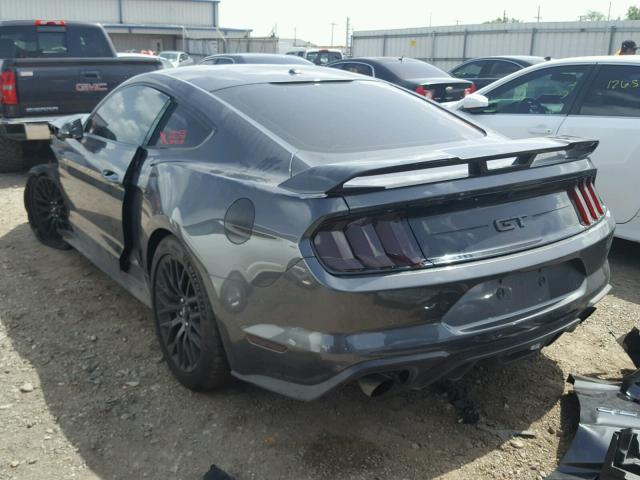 1FA6P8CFXJ5154410 - 2018 FORD MUSTANG GT CHARCOAL photo 3