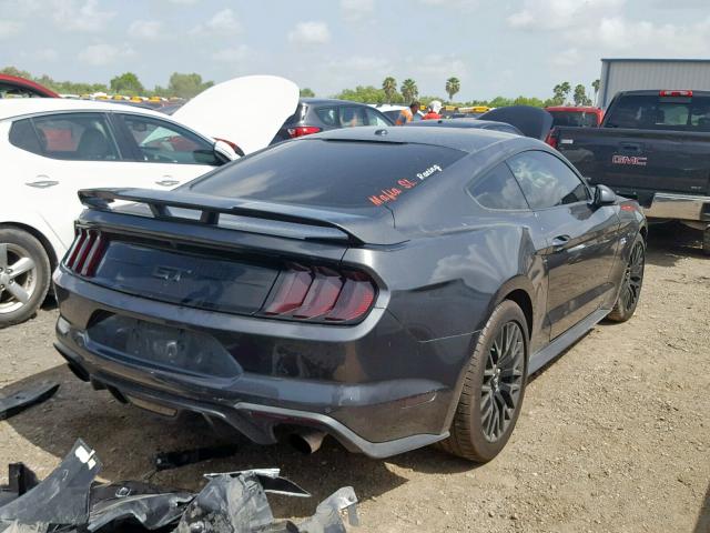 1FA6P8CFXJ5154410 - 2018 FORD MUSTANG GT CHARCOAL photo 4