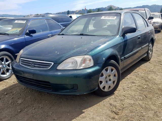 2HGEJ661XYH562146 - 2000 HONDA CIVIC BASE 绿色 照片 2
