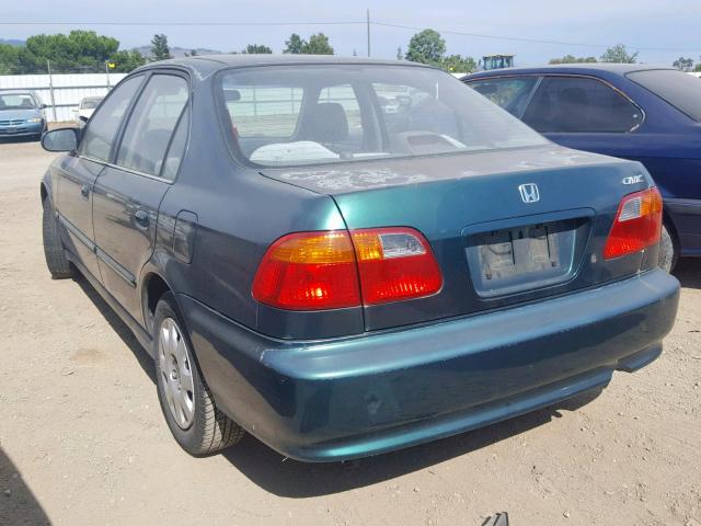 2HGEJ661XYH562146 - 2000 HONDA CIVIC BASE 绿色 照片 3