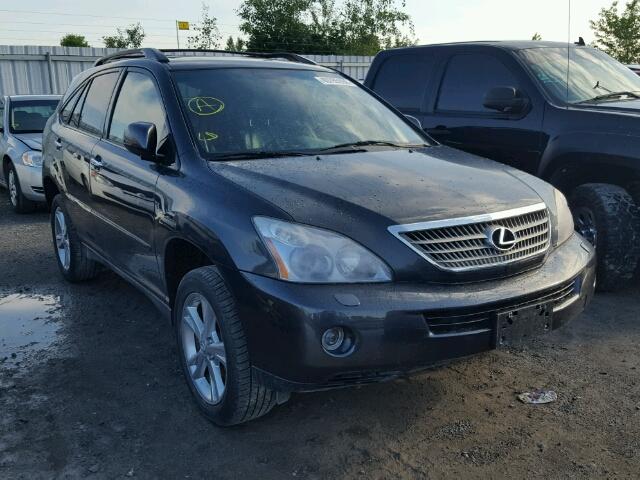 JTJHW31U682058907 - 2008 LEXUS RX 400H GRAY photo 1