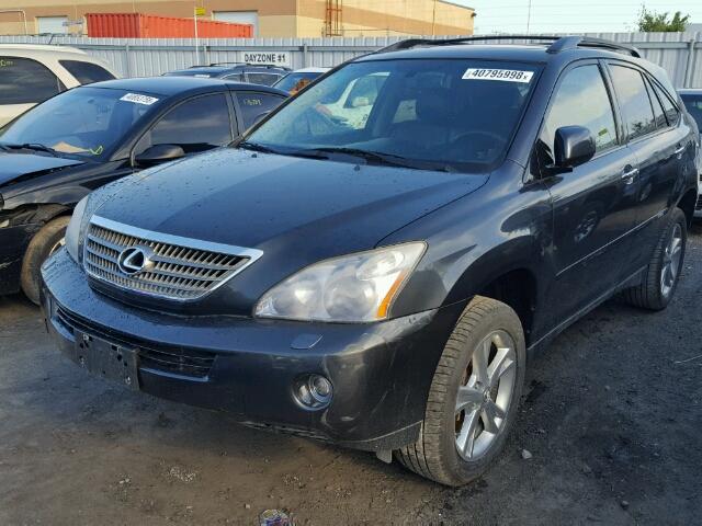 JTJHW31U682058907 - 2008 LEXUS RX 400H GRAY photo 2