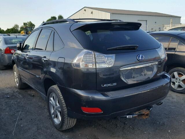 JTJHW31U682058907 - 2008 LEXUS RX 400H GRAY photo 3