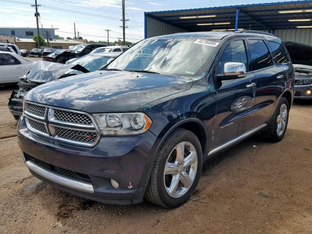 1C4SDJET9DC677607 - 2013 DODGE DURANGO CI BLACK photo 2