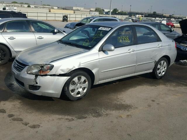 KNAFE222295667896 - 2009 KIA SPECTRA EX SILVER photo 2