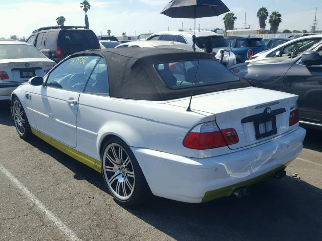 WBSBR93436PK11218 - 2006 BMW M3 WHITE photo 3