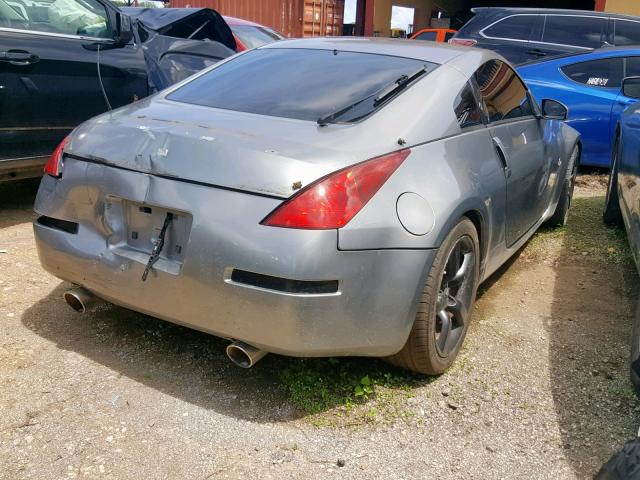 JN1AZ34E55M652987 - 2005 NISSAN 350Z COUPE SILVER photo 4