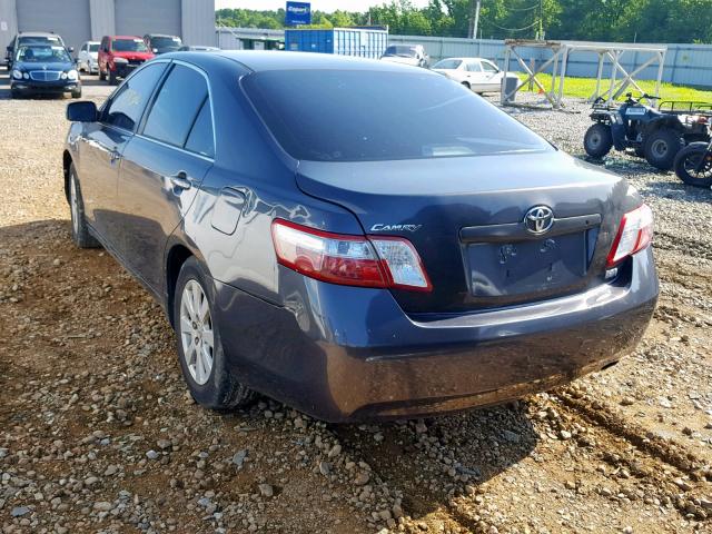 4T1BB46K28U030863 - 2008 TOYOTA CAMRY HYBR GRAY photo 3